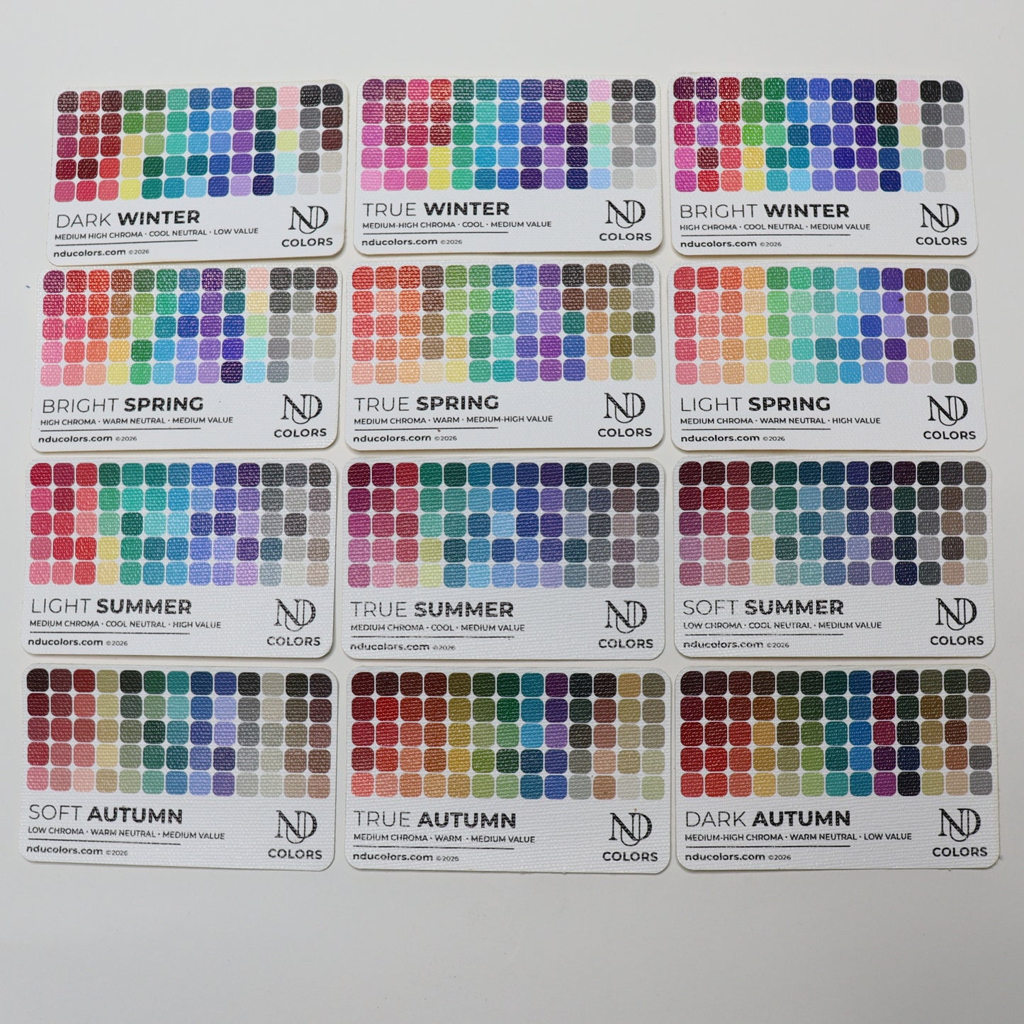 True Summer Color Card with vinyl sleeve