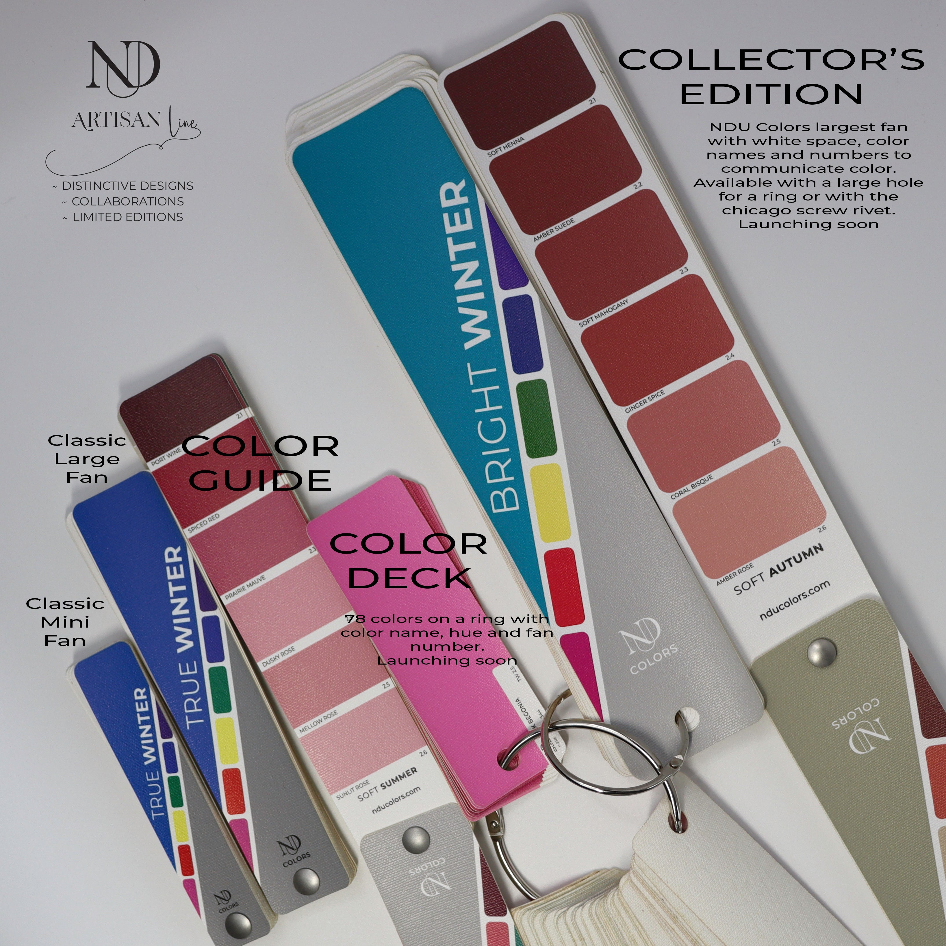 Bright Spring Artisan Line COLOR GUIDE - Handcrafted for larger