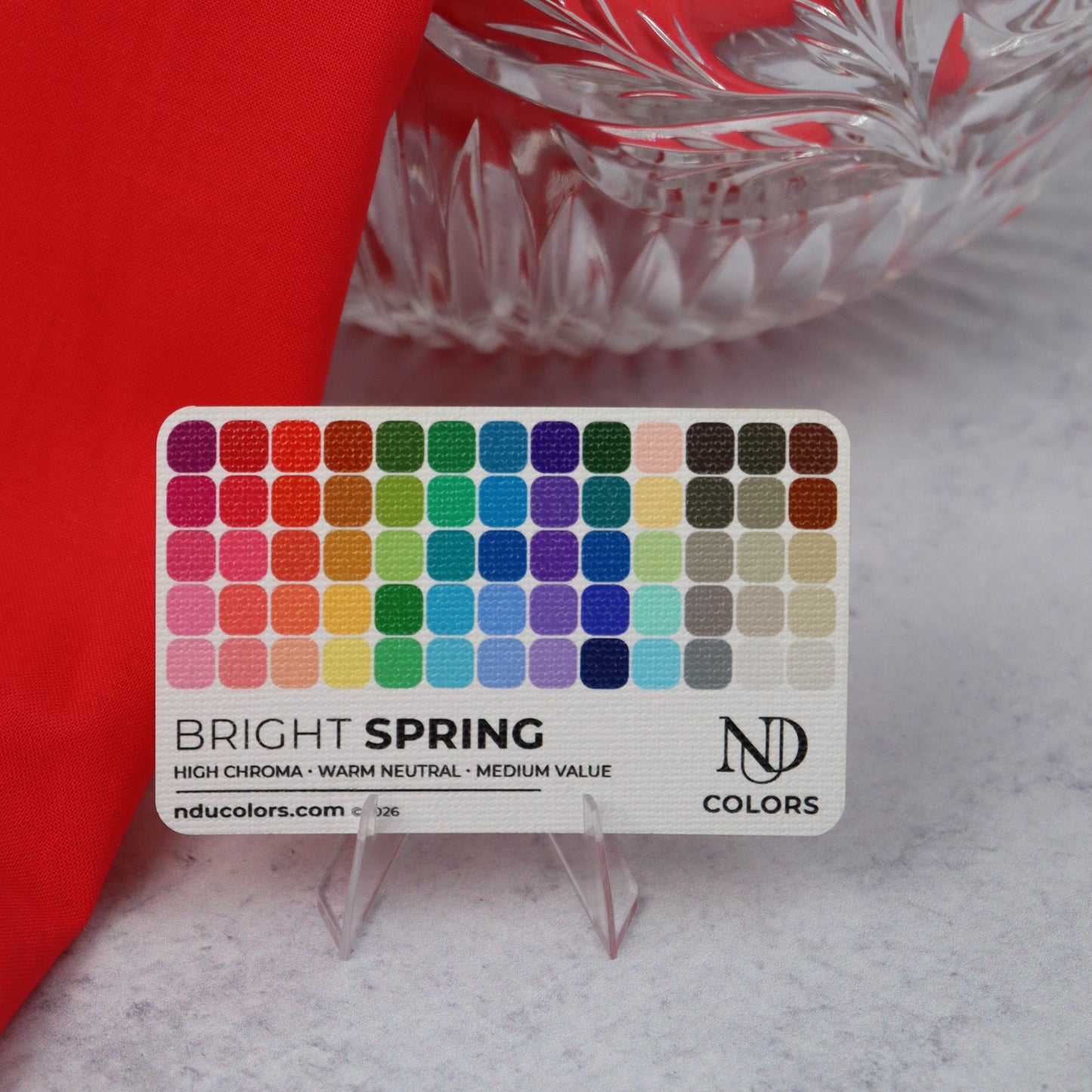 Bright Spring Color Card with vinyl sleeve