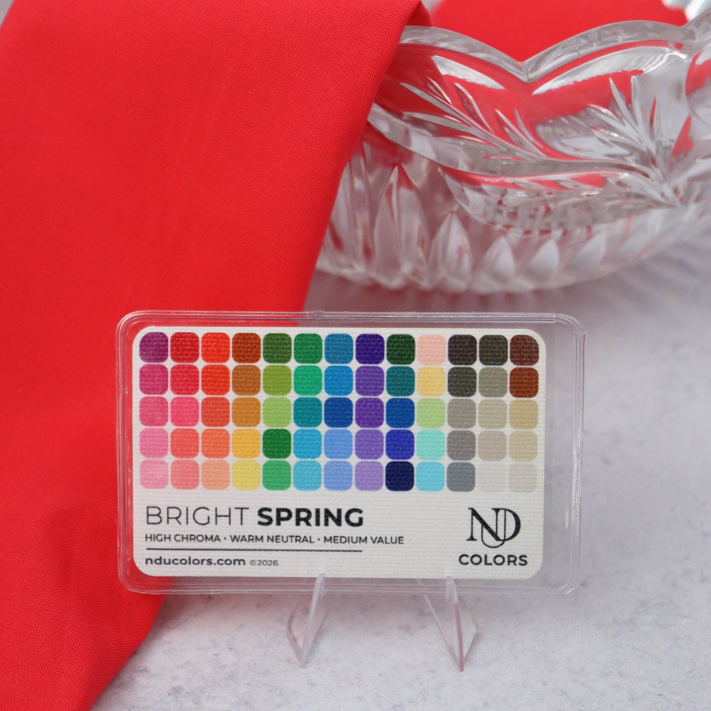 Bright Spring Color Card with vinyl sleeve