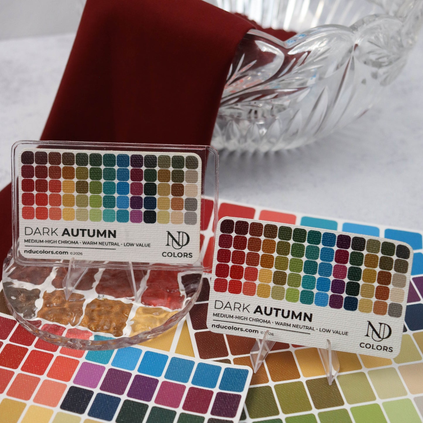 Dark Autumn Color Card with vinyl sleeve