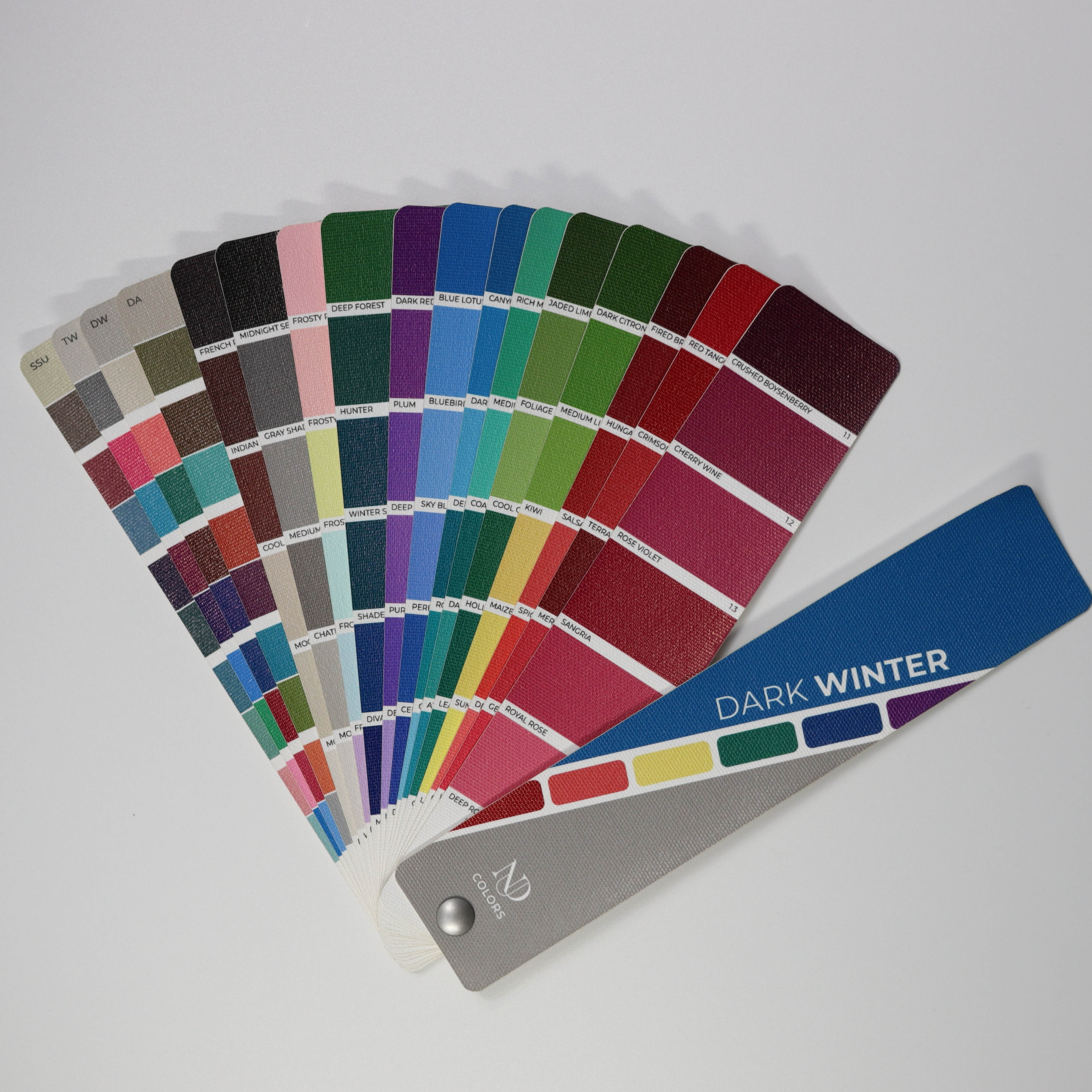 Dark Winter Artisan Line COLOR GUIDE - Handcrafted for larger color sp ...
