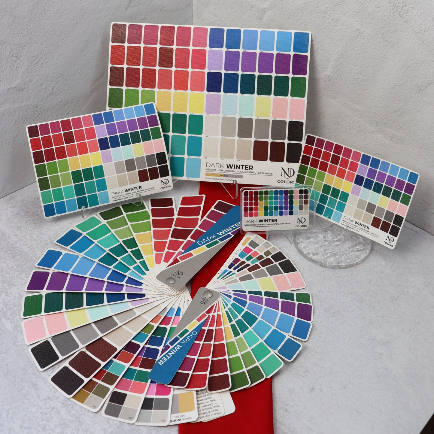 Dark Winter Color Card with vinyl sleeve