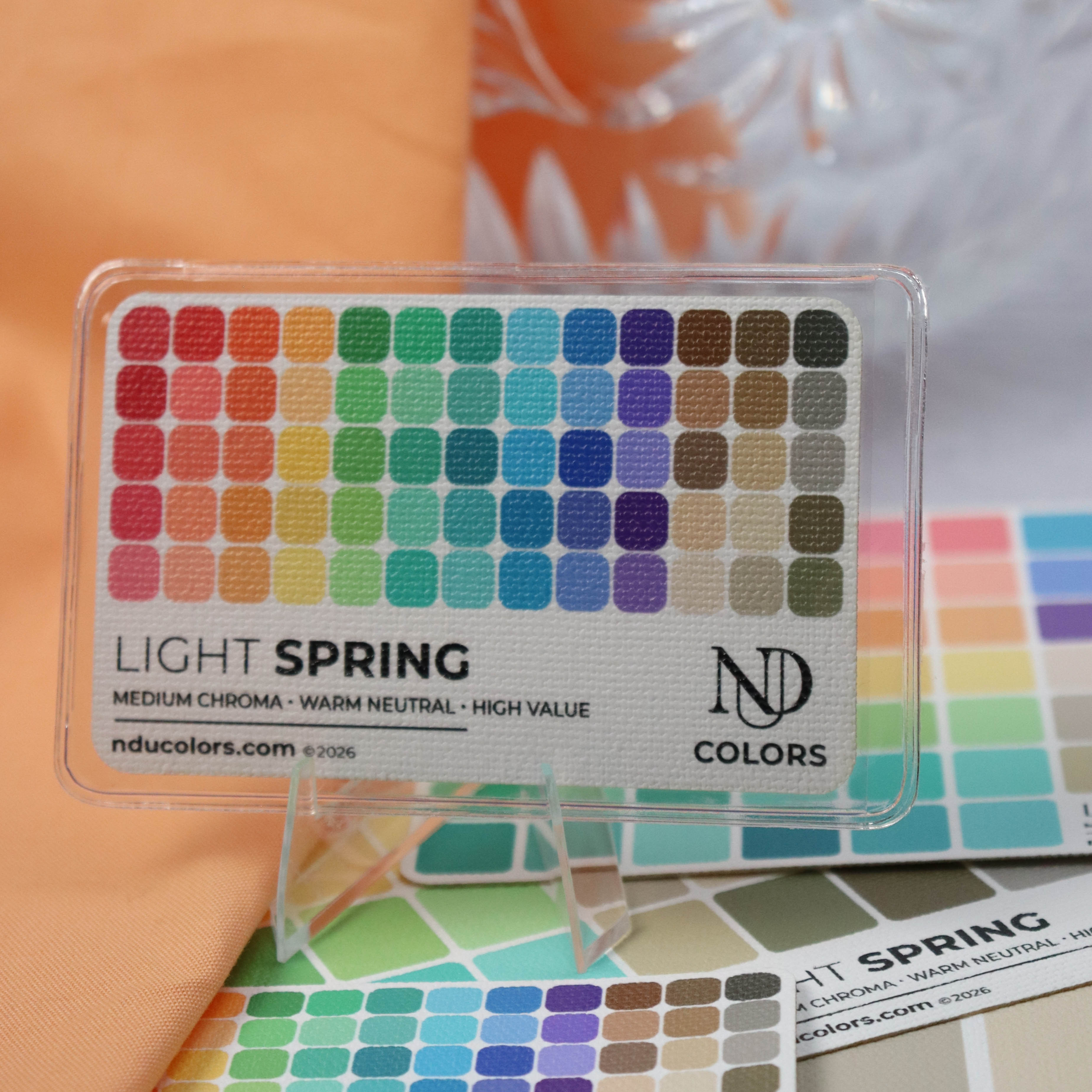 Light Spring Color Card with vinyl sleeve – NDU Colors