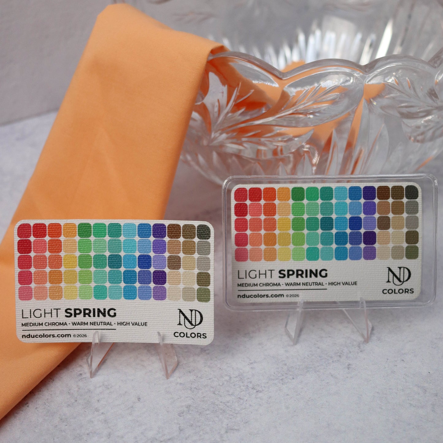 Light Spring Color Card with vinyl sleeve