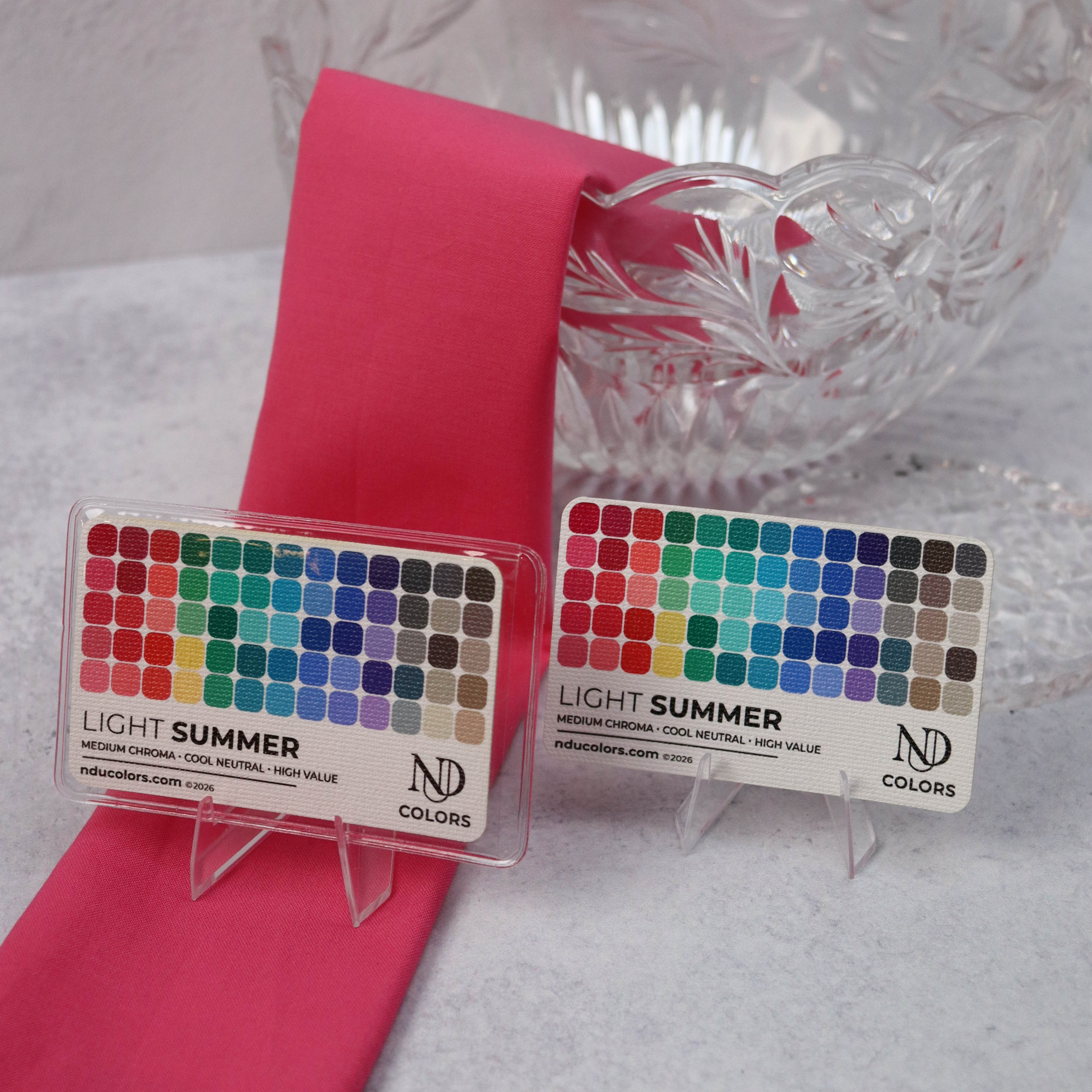 Light Summer Color Card with vinyl sleeve – NDU Colors
