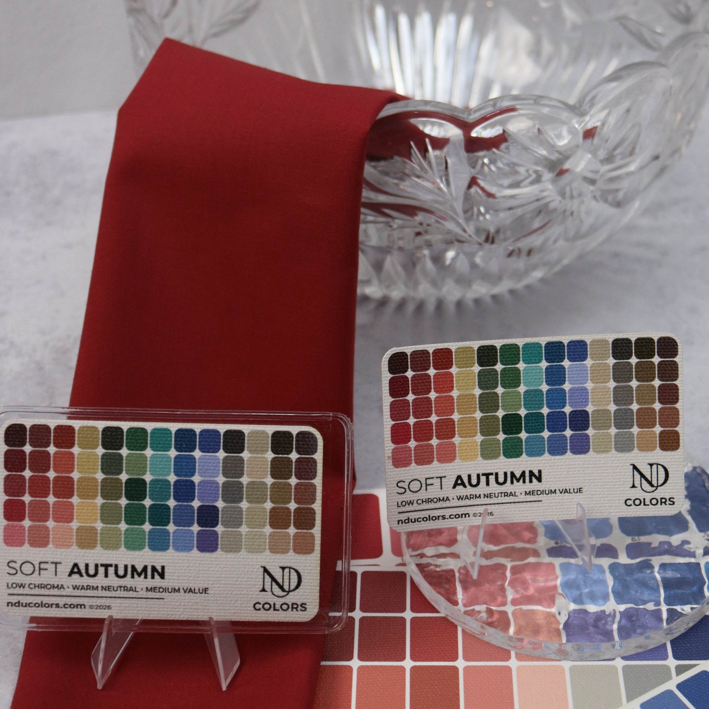 Soft Autumn Color Card with vinyl sleeve