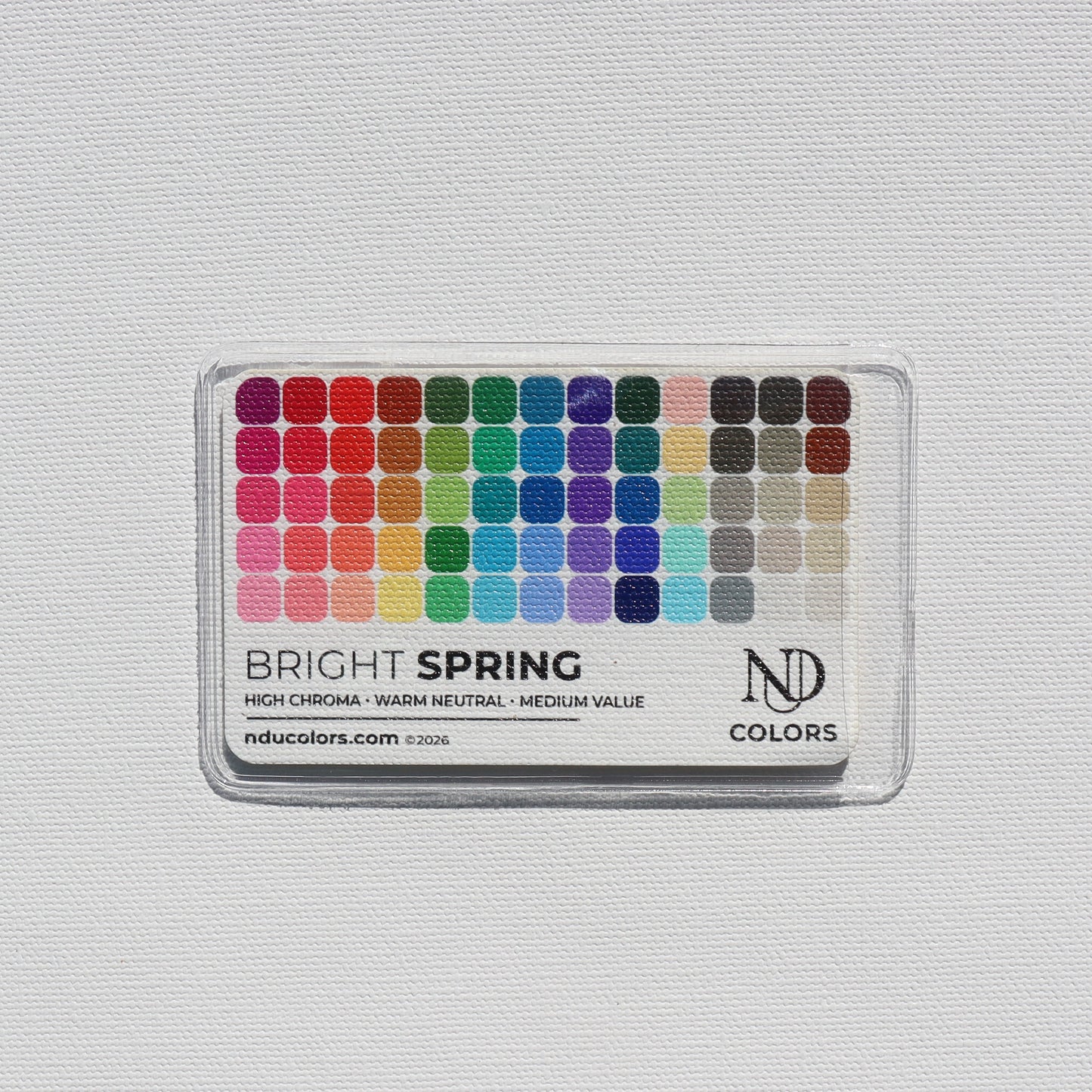 Bright Spring Color Card with vinyl sleeve