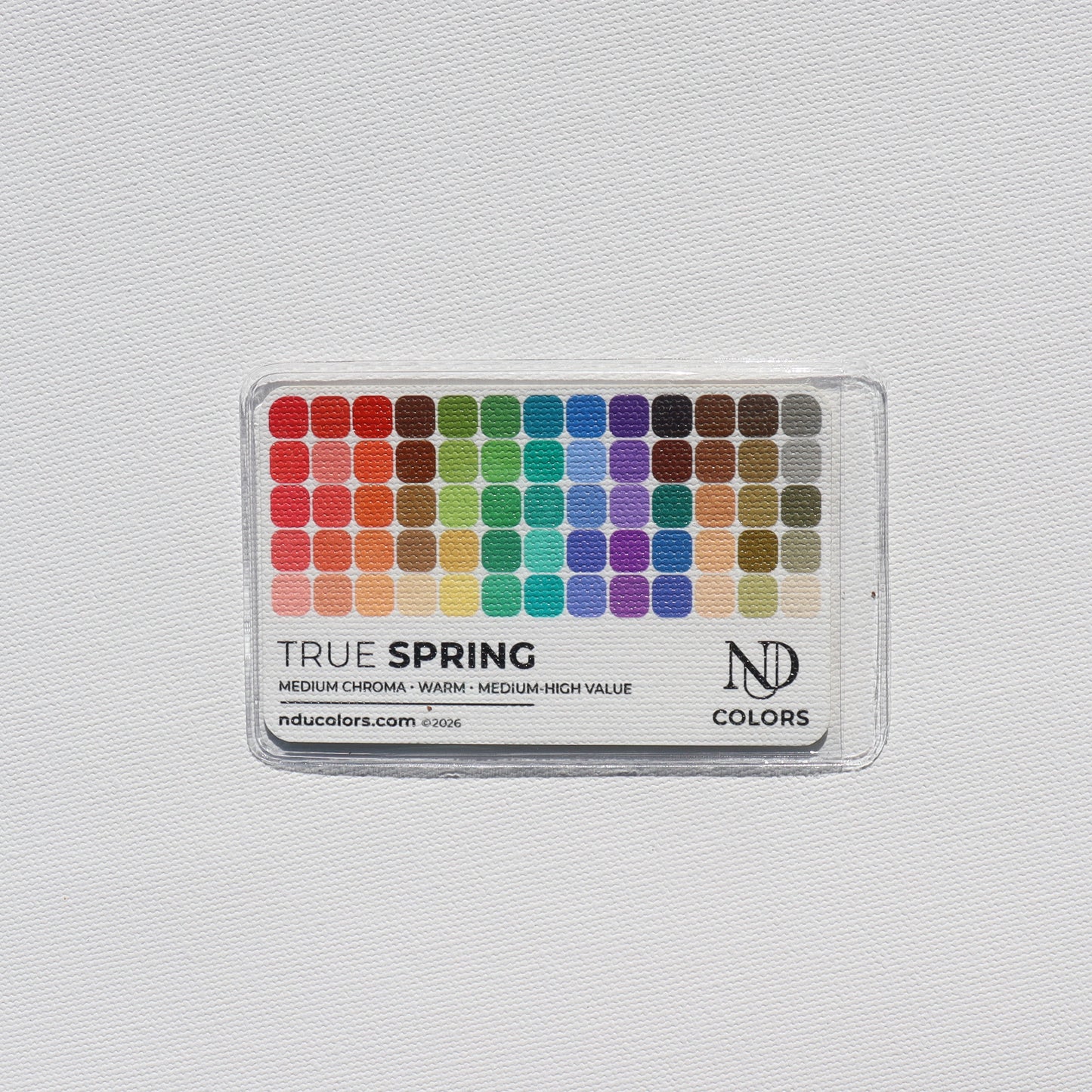 True Spring Color Card with vinyl sleeve