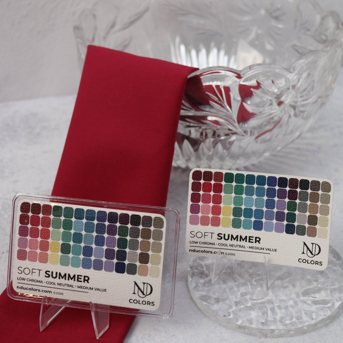 Soft SummerColor Card with vinyl sleeve