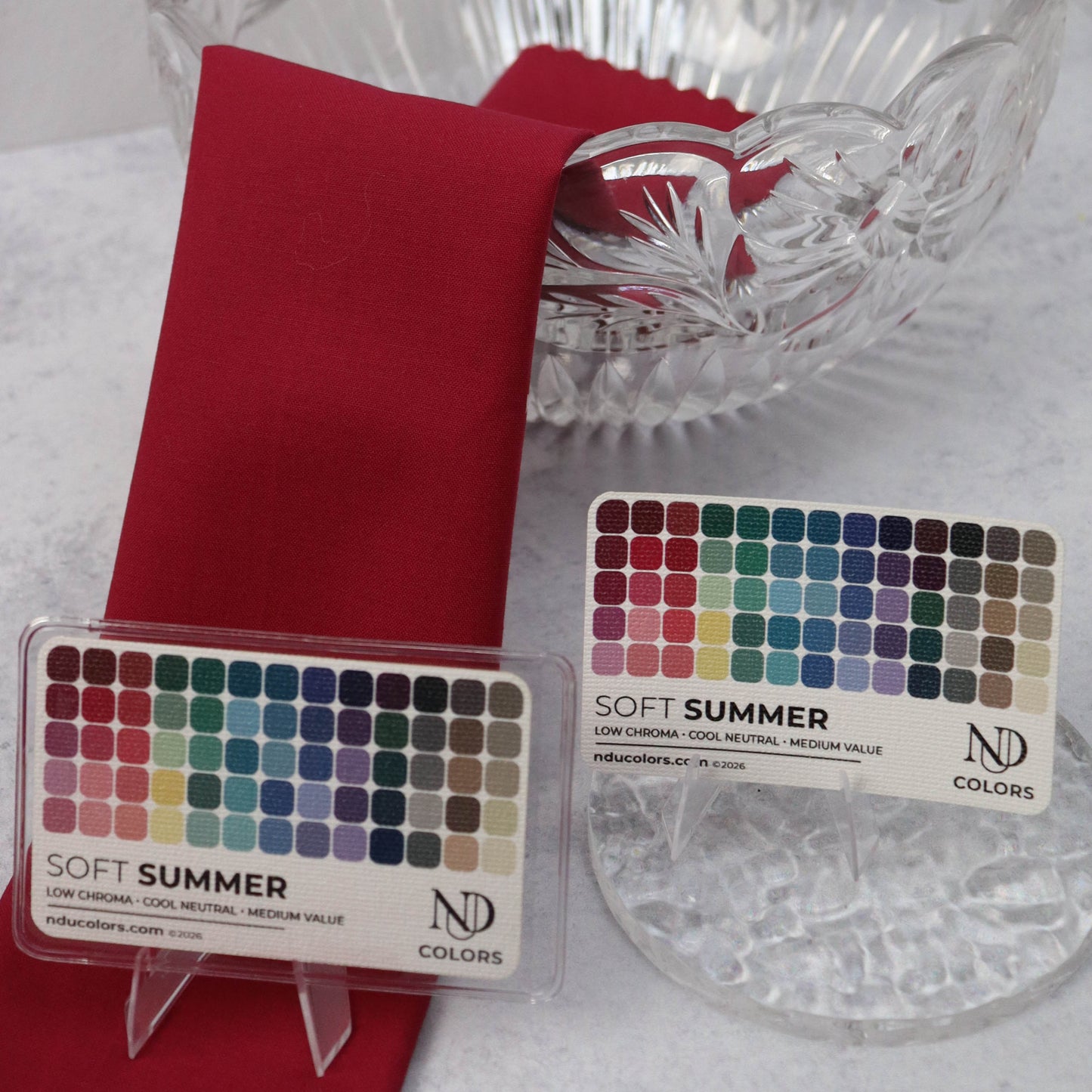 Soft SummerColor Card with vinyl sleeve