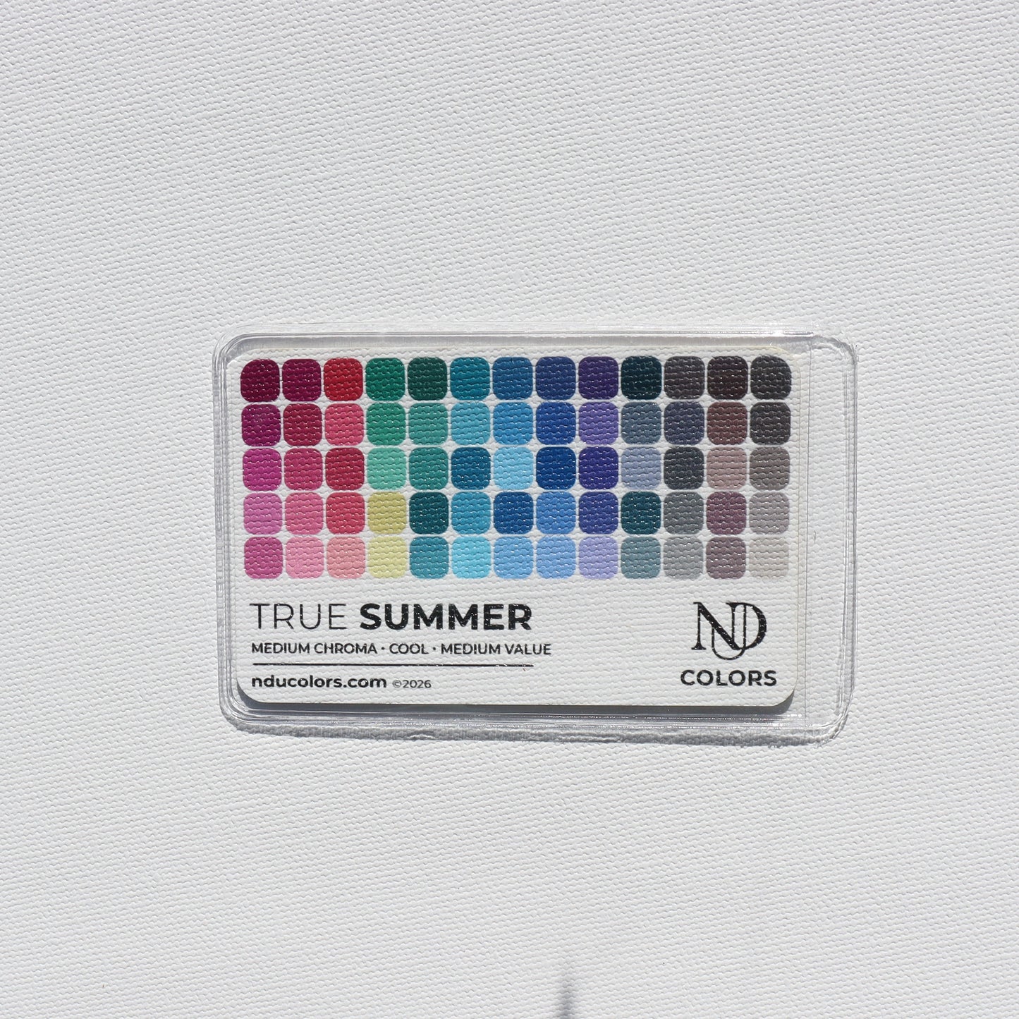 True Summer Color Card with vinyl sleeve