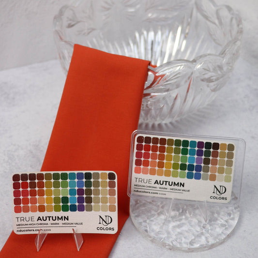 True Autumn Color Card with vinyl sleeve