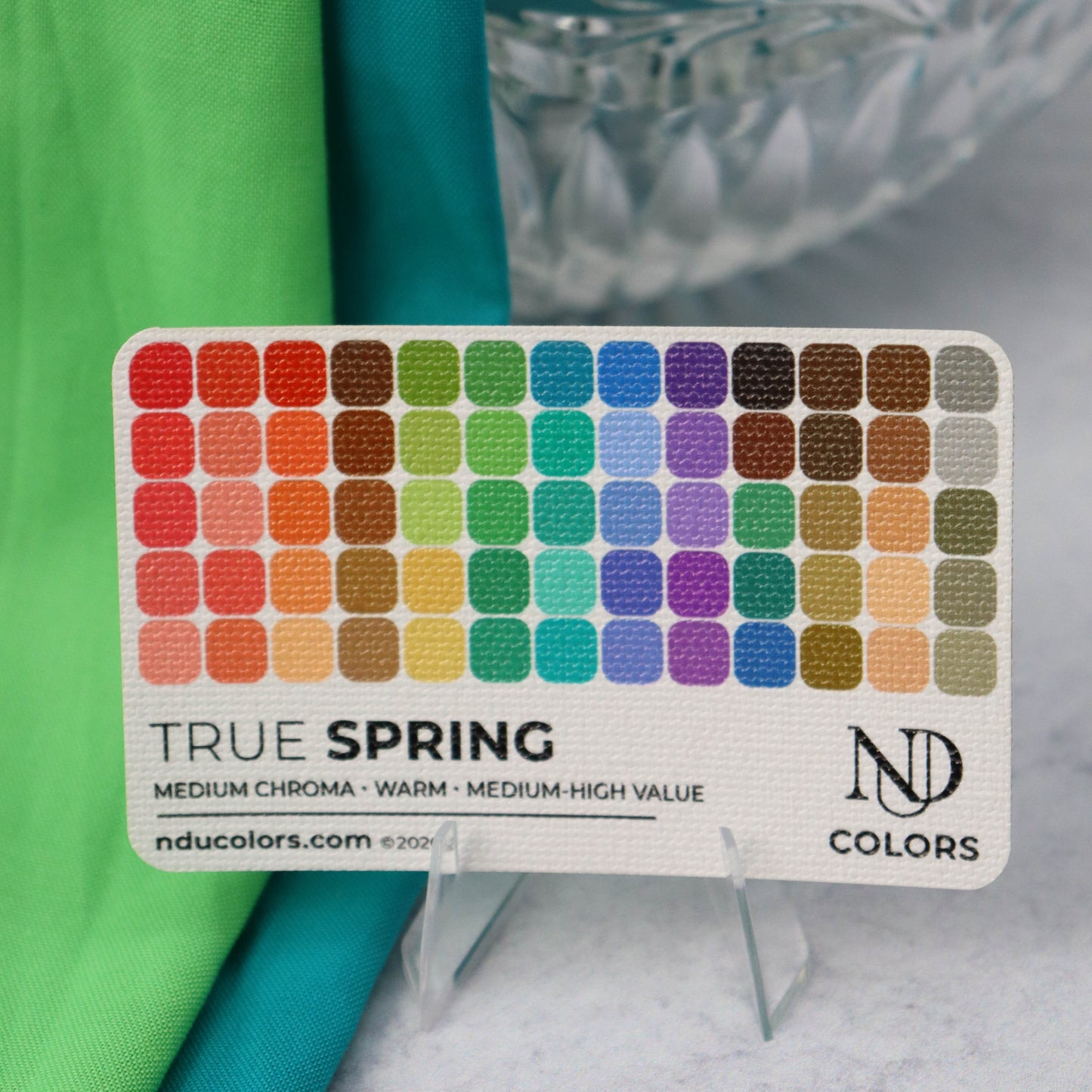 True Spring Color Card with vinyl sleeve