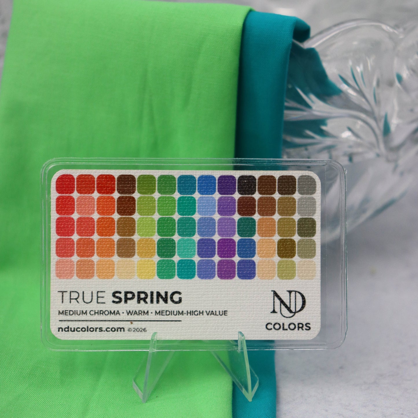 True Spring Color Card with vinyl sleeve