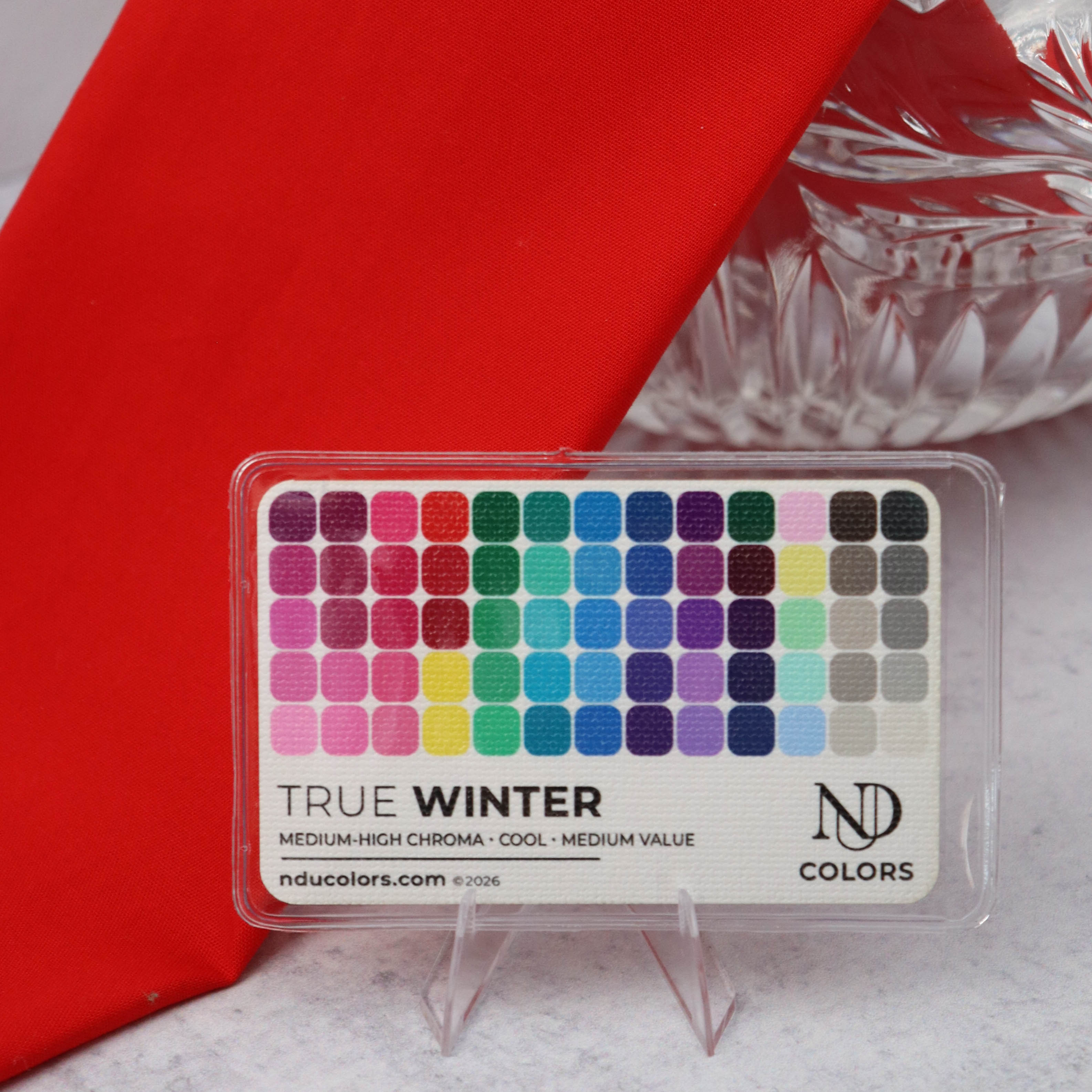 Color Card File True Winter Color Card with vinyl sleeve – NDU Colors
