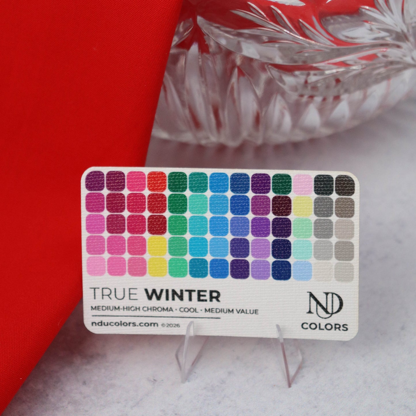 True Winter Color Card with vinyl sleeve
